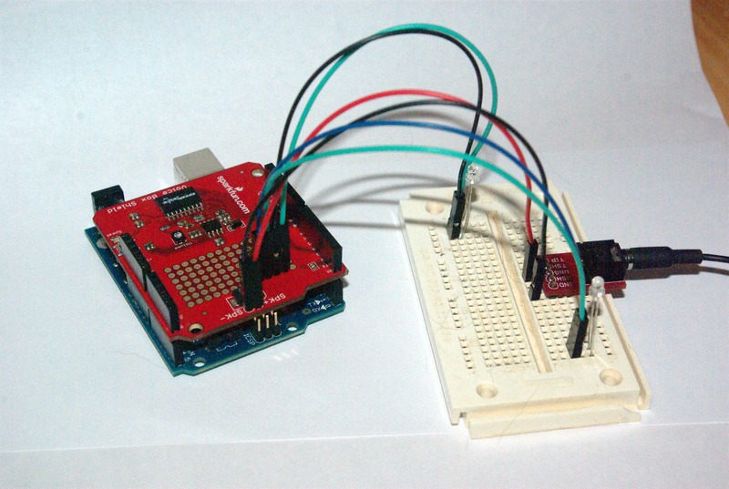 The completed Arduino based hotbox detector