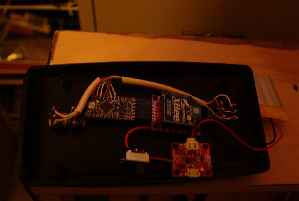 Back side (internal components) of the final Blairstown control panel.