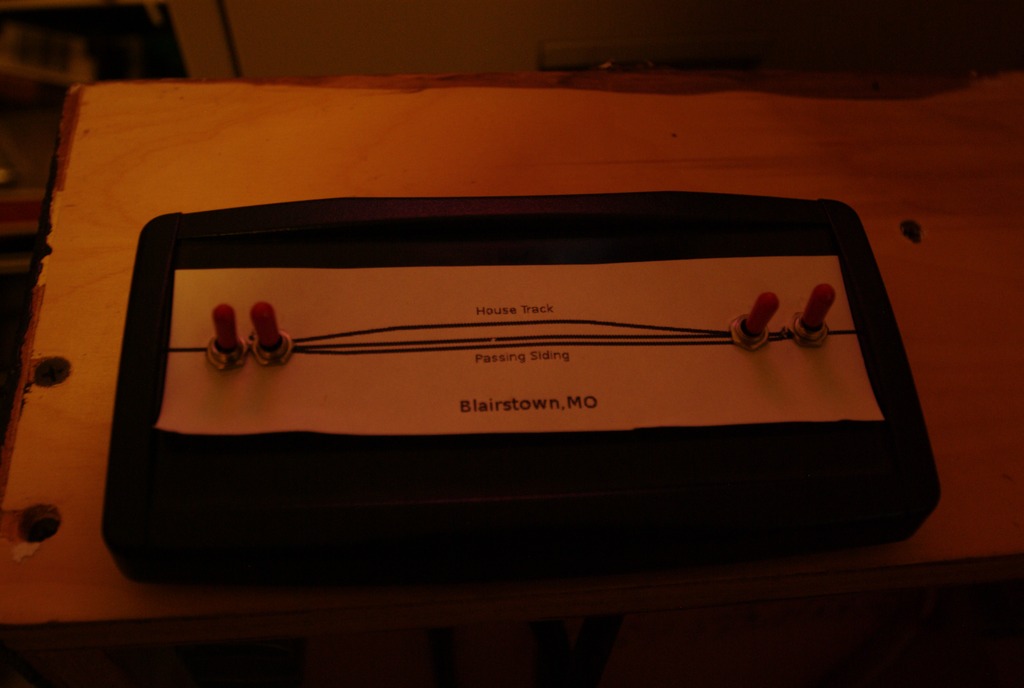 Back side (internal components) of the final Blairstown control panel.