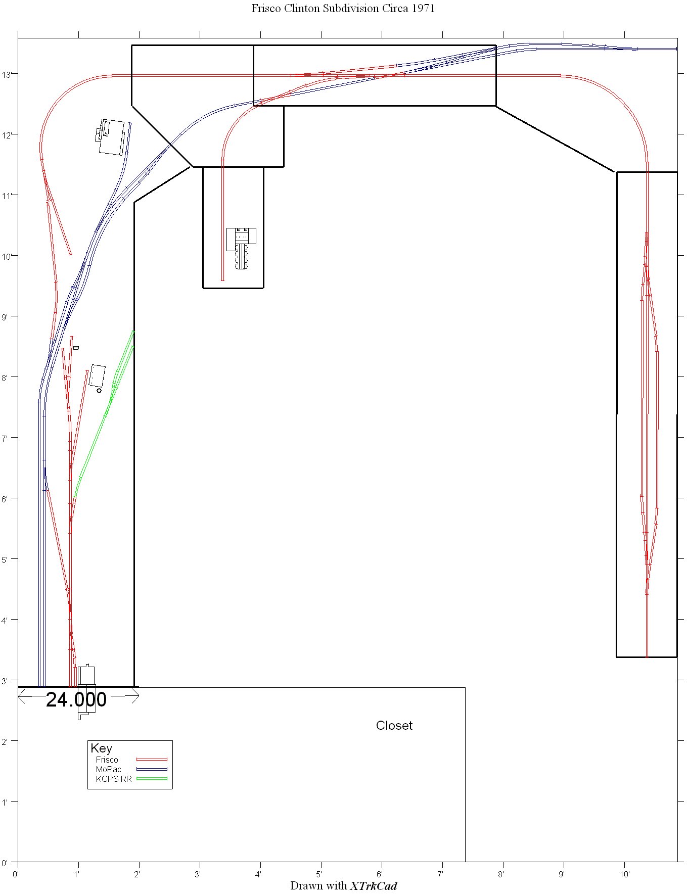 Frisco Clinton Subdivision track plan
